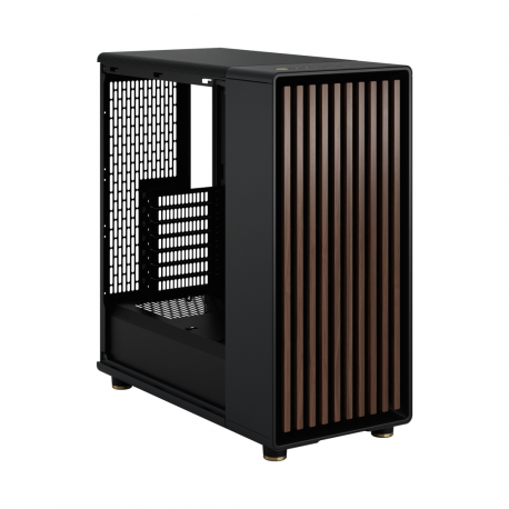 Fractal Design North - Mid tower - ATX - windowed side panel (tinted glass) - no power supply (ATX) - charcoal black - USB / Audio - 17