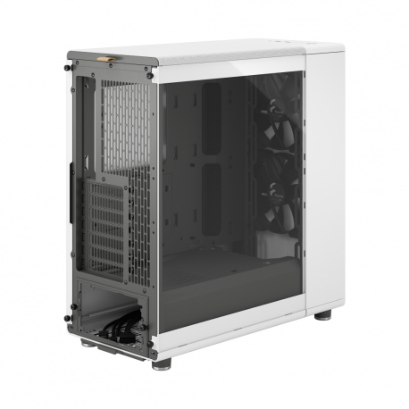 Fractal Design North - Mid tower - ATX - windowed side panel (tempered glass) - no power supply (ATX) - chalk white - USB / Audio - 21