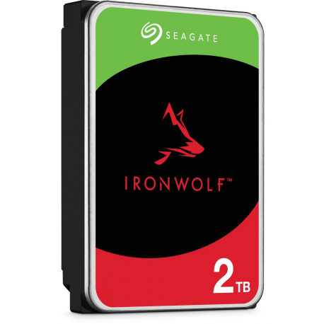 Seagate IronWolf ST2000VN003 - Hard drive - 2 TB - internal - 3.5" - SATA 6Gb / s - 5400 rpm - buffer: 256 MB - with 3 years Seagate Rescue Data Recovery - 1