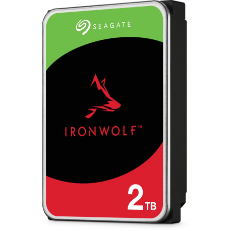Seagate IronWolf ST2000VN003 - Hard drive - 2 TB - internal - 3.5" - SATA 6Gb / s - 5400 rpm - buffer: 256 MB - with 3 years Seagate Rescue Data Recovery - 2
