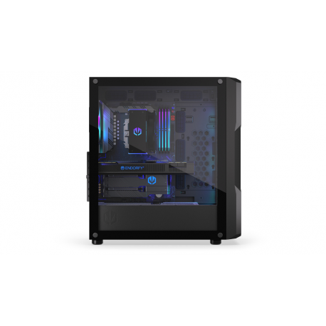 Endorfy Regnum 400 ARGB - PC case - ATX - windowed side panel (tempered glass) - no power supply (ATX) - black - USB / Audio - 19
