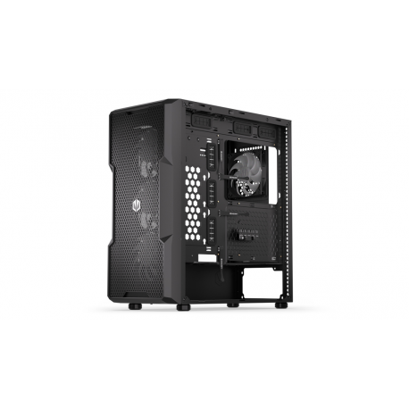 Endorfy Regnum 400 ARGB - PC case - ATX - windowed side panel (tempered glass) - no power supply (ATX) - black - USB / Audio - 25