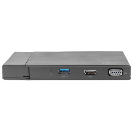 DIGITUS DA-70894 - Docking station - USB 3.0 - VGA, HDMI - GigE - 4