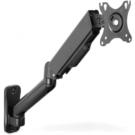 DIGITUS - Mounting kit (wall mount) - for LCD display/ curved LCD display - gas spring, swivel arm - plastic, aluminium, steel - black - screen size: 17"-32" - 0