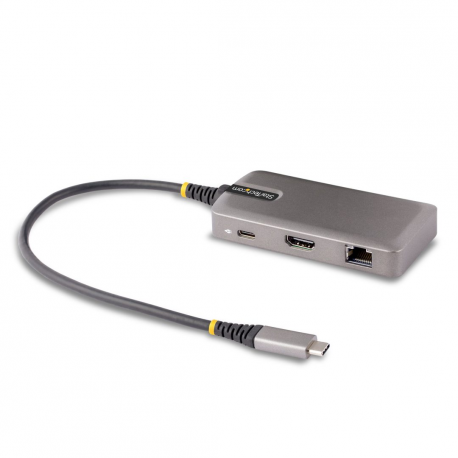 StarTech.com USB-C Multiport Adapter, 4K 60Hz HDMI w/HDR, 2-Port 5Gbps USB 3.0 Hub, 100W Power Delivery Pass-Through, GbE, USB Type C Mini Docking Station, Works with Chromebook certified - Windows, macOS (103B-USBC-MULTIPORT) - Docking station - USB-C / USB4 / Thunderbolt 3 / Thunderbolt 4 - HDMI - GigE - 0