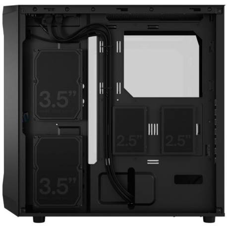 Fractal Design Focus 2 RGB - Tower - ATX - windowed side panel (tempered glass) - no power supply (ATX) - black TG clear tint - USB/Audio - 5