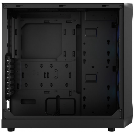 Fractal Design Focus 2 RGB - Tower - ATX - windowed side panel (tempered glass) - no power supply (ATX) - black TG clear tint - USB/Audio - 7