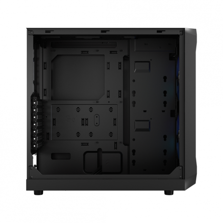Fractal Design Focus 2 RGB - Tower - ATX - windowed side panel (tempered glass) - no power supply (ATX) - black TG clear tint - USB/Audio - 15