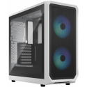 Fractal Design Focus 2 RGB - Tower - ATX - windowed side panel (tempered glass) - no power supply (ATX) - white TG clear tint - USB/Audio