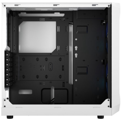 Fractal Design Focus 2 RGB - Tower - ATX - windowed side panel (tempered glass) - no power supply (ATX) - white TG clear tint - USB/Audio - 9