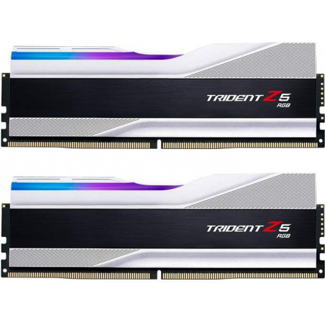 G.Skill Trident Z5 RGB - DDR5 - kit - 64 GB: 2 x 32 GB - DIMM 288-pin - 6000 MHz / PC5-48000 - CL30 - 1.4 V - unbuffered - non-ECC - metallic silver - 0