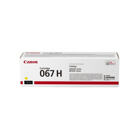 Canon 067 H - High capacity - yellow - original - toner cartridge - 0