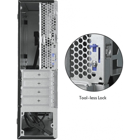 Chieftec UNI Series BE-10B-300 - Tower - micro ATX 300 Watt - black - USB/Audio - 5