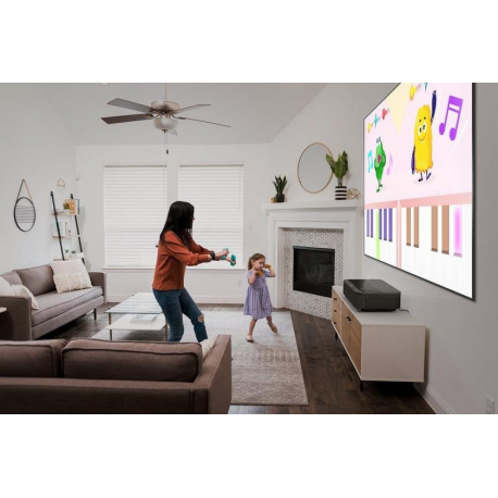 Epson EH-LS800B - 3LCD projector - 4000 lumens (white) - 4000 lumens (colour) - 16:9 - 4K - ultra short-throw fixed lens - 802.11ac wireless - black - Android TV - 1