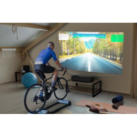 Epson EH-LS800B - 3LCD projector - 4000 lumens (white) - 4000 lumens (colour) - 16:9 - 4K - ultra short-throw fixed lens - 802.11ac wireless - black - Android TV - 2