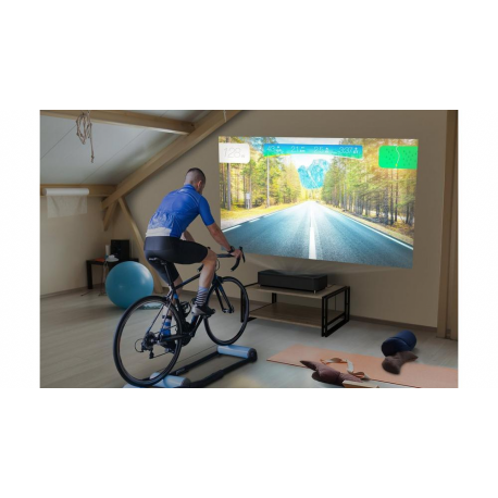 Epson EH-LS800B - 3LCD projector - 4000 lumens (white) - 4000 lumens (colour) - 16:9 - 4K - ultra short-throw fixed lens - 802.11ac wireless - black - Android TV - 8