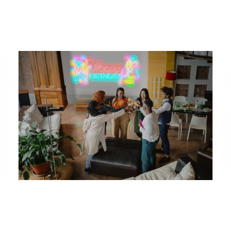 Epson EH-LS800B - 3LCD projector - 4000 lumens (white) - 4000 lumens (colour) - 16:9 - 4K - ultra short-throw fixed lens - 802.11ac wireless - black - Android TV - 11