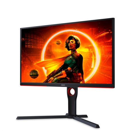 AOC Gaming 25G3ZM / BK - G3 Series - LED monitor - gaming - 25" (24.5" viewable) - 1920 x 1080 Full HD (1080p) @ 240 Hz - VA - 300 cd / m² - 3000:1 - 0.5 ms - 2xHDMI, DisplayPort - black, red - 2