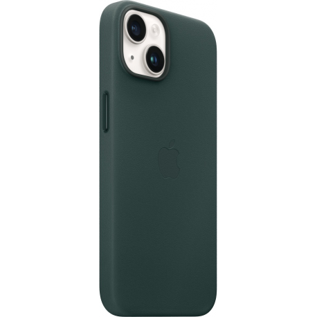 Apple - Back cover for mobile phone - MagSafe compatibility - leather - forest green - for iPhone 14 - 5