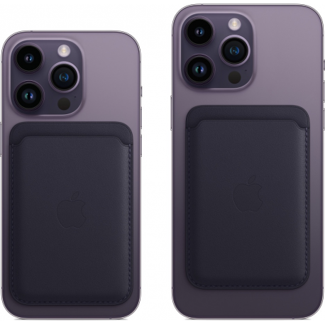Apple - Wallet for mobile phone / credit card - with MagSafe - leather - ink - for iPhone 12, 13, 14 - 4