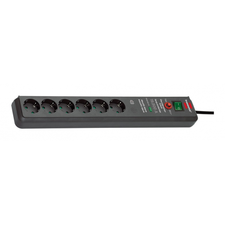 Brennenstuhl Secure-Tec - Surge protector - 3.5 kW - output connectors: 6 - anthracite - 0