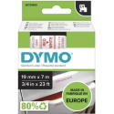 DYMO D1 - Self-adhesive - red on white - Roll (1.9cm x 7m) 1 cassette(s) label tape - for LabelMANAGER 360, 400, 420, 450, 500, PC, PC2, Wireless PnP; LabelPOINT 300, 350
