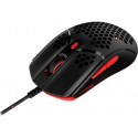 HyperX Pulsefire Haste - Mouse - optical - 6 buttons - wired - USB 2.0 - black  /  red - for Xbox One, Xbox One S, Xbox One S All-Digital Edition, Xbox One X, Xbox Series S, Xbox Series X; Sony PlayStation 4, Sony PlayStation 5