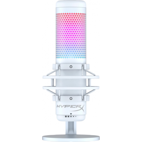 HyperX QuadCast S - Microphone - USB, 3.5 mm jack - white - for Victus by HP Laptop 15, 16; Laptop 14, 15, 17; Pavilion x360 Laptop; Pro 290 G9 - 0
