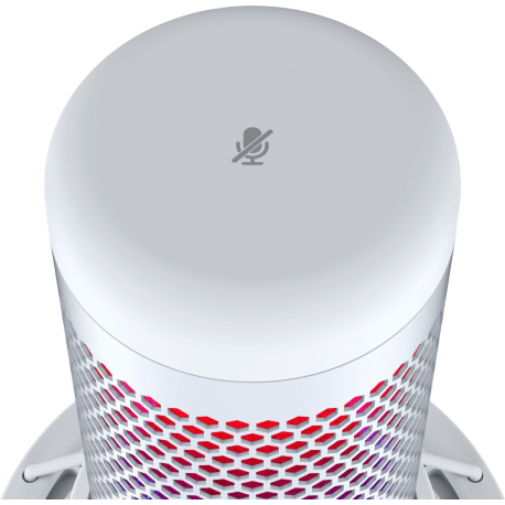 HyperX QuadCast S - Microphone - USB, 3.5 mm jack - white - for Victus by HP Laptop 15, 16; Laptop 14, 15, 17; Pavilion x360 Laptop; Pro 290 G9 - 2