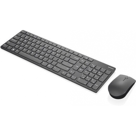 Lenovo Professional Ultraslim Combo - Keyboard and mouse set - wireless - 2.4 GHz - US - iron grey - for ThinkCentre M80s Gen 3; M90a Gen 3; M90a Pro Gen 3; M90q Gen 2; M90t Gen 3; V15 IML - 2