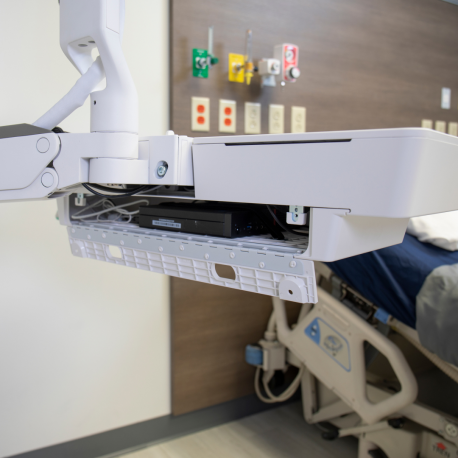 Ergotron CareFit Combo - CPU tray - under worksurface mountable - white - for P / N: 98-547-251, 98-578-251, 98-609-030 - 3