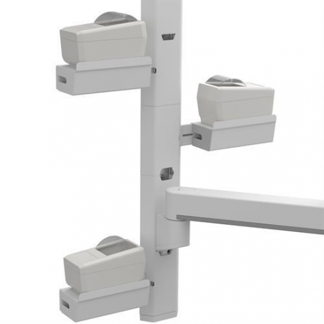 Ergotron - Mounting component (bracket, end caps, shelf, track cover, cord tray) - for printer - white - track mount - for P / N: 45-618-251, 45-619-251, 45-621-251, 45-622-251 - 1