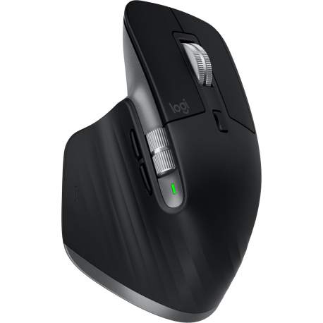 Logitech Master Series MX Master 3S for Mac - Mouse - ergonomic - optical - 7 buttons - wireless - Bluetooth, 2.4 GHz - Logitech Logi Bolt USB receiver - space grey - for Apple MacBook - 1