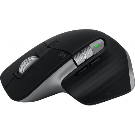 Logitech Master Series MX Master 3S for Mac - Mouse - ergonomic - optical - 7 buttons - wireless - Bluetooth, 2.4 GHz - Logitech Logi Bolt USB receiver - space grey - for Apple MacBook - 2