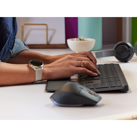 Logitech Master Series MX Master 3S for Business - Mouse - ergonomic - right-handed - optical - 7 buttons - wireless - Bluetooth - Logitech Logi Bolt USB receiver - graphite - 2