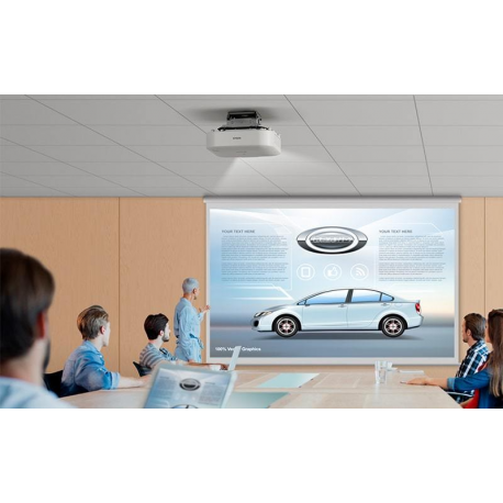 Epson EB-PU2010W - 3LCD projector - 10000 lumens (white) - 10000 lumens (colour) - WUXGA (1920 x 1200) - 16:10 - 1080p - LAN - white - 2