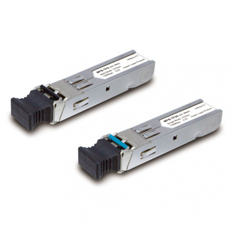 PLANET MFB-Series MFB-TFB20 - SFP (mini-GBIC) transceiver module - 100Mb LAN - 100Base-BX - LC single-mode - up to 20 km - 1550 (RX)  /  1310 (TX) nm - 0