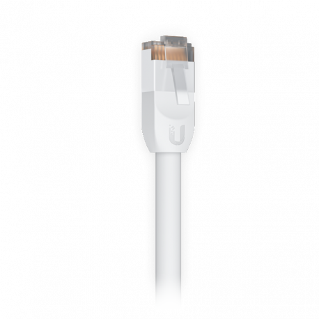 Ubiquiti UniFi - Patch cable - RJ-45 (M) to RJ-45 (M) - 2 m - 6 mm - STP - CAT 5e - molded, outdoor, stranded, rugged - white - 0