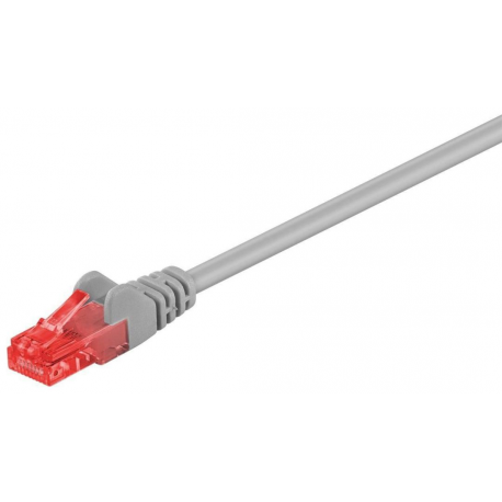 MicroConnect - Network cable - RJ-45 (M) to RJ-45 (M) - 80 m - UTP - CAT 6 - booted, halogen-free - grey - 0