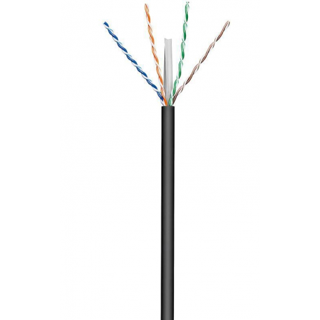 MicroConnect - Bulk cable - 100 m - UTP - CAT 6 - outdoor, solid - black - 0