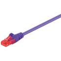 MicroConnect - Network cable - RJ-45 (M) to RJ-45 (M) - 20 cm - UTP - CAT 6 - halogen-free - purple