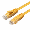 MicroConnect - Network cable - RJ-45 (M) to RJ-45 (M) - 20 cm - UTP - CAT 6 - booted, halogen-free - yellow