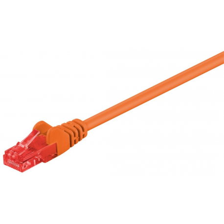 MicroConnect - Network cable - RJ-45 (M) to RJ-45 (M) - 50 cm - UTP - CAT 6 - stranded - orange - 0