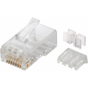 MicroConnect Modular Plug - Network connector - RJ-45 (M) - unshielded - CAT 6 - solid, stranded (pack of 10)
