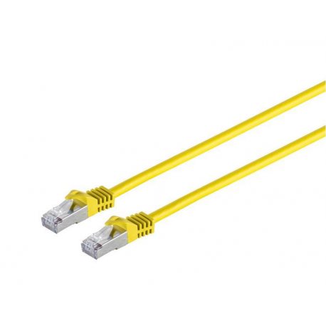 MicroConnect - Network cable - RJ-45 (M) to RJ-45 (M) - 7.5 m - SFTP, PiMF - CAT 7 - snagless - yellow - 0