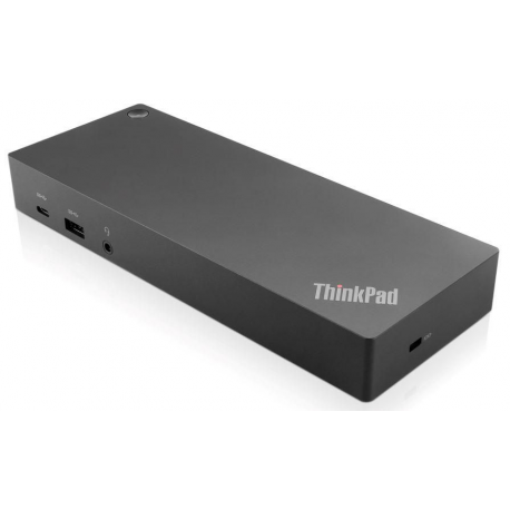 Lenovo ThinkPad Hybrid USB-C with USB-A Dock - Docking station - USB-C - 2 x HDMI, 2 x DP - GigE - for Miix 520-12IKB; Tablet 10; ThinkPad E480; E580; L380; L380 Yoga; L470; L480; L580; P51s; P52s; T25; T470; T470p; T470s; T480; T480s; T570; T580; X1 Carbon; X1 Tablet; X1 Yoga; X270; X280; ThinkPad Yoga 370 - 0