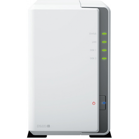 Synology Disk Station DS223J - NAS server - SATA 6Gb / s - RAID RAID 0, 1, JBOD - RAM 1 GB - Gigabit Ethernet - iSCSI support - 0