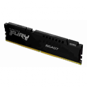 Kingston FURY Beast - DDR5 - kit - 64 GB: 4 x 16 GB - DIMM 288-pin - 5200 MHz  /  PC5-41600 - CL40 - 1.25 V - unbuffered - on-die ECC - black