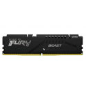 Kingston FURY Beast - DDR5 - kit - 64 GB: 4 x 16 GB - DIMM 288-pin - 6000 MHz  /  PC5-48000 - CL40 - 1.35 V - unbuffered - on-die ECC - black