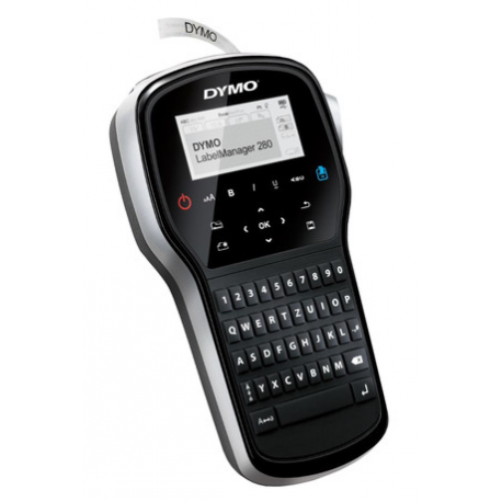 DYMO LabelMANAGER 280 - Labelmaker - B / W - thermal transfer - Roll (1.2 cm) - USB - cutter - 3